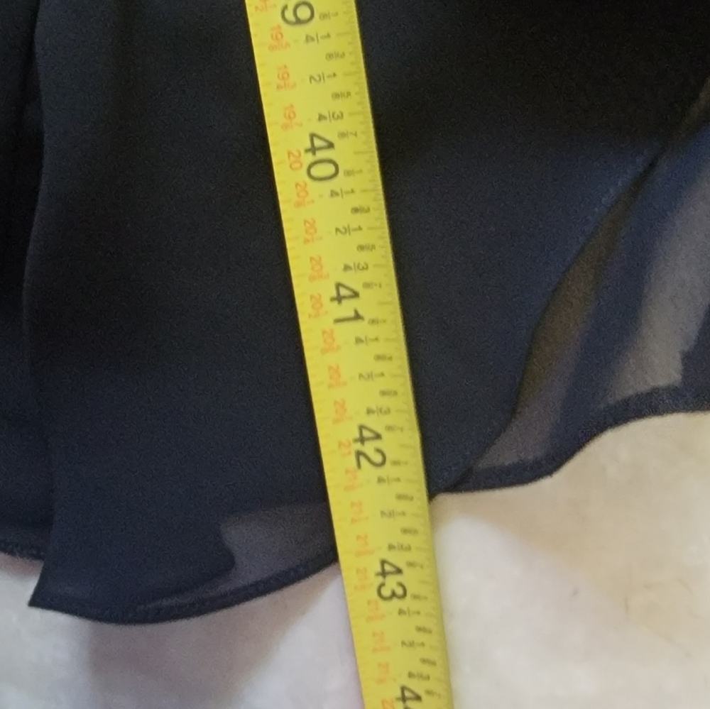 ADRIENNE VITTADINI Long Black Ruffle Skirt - Picture 12 of 12